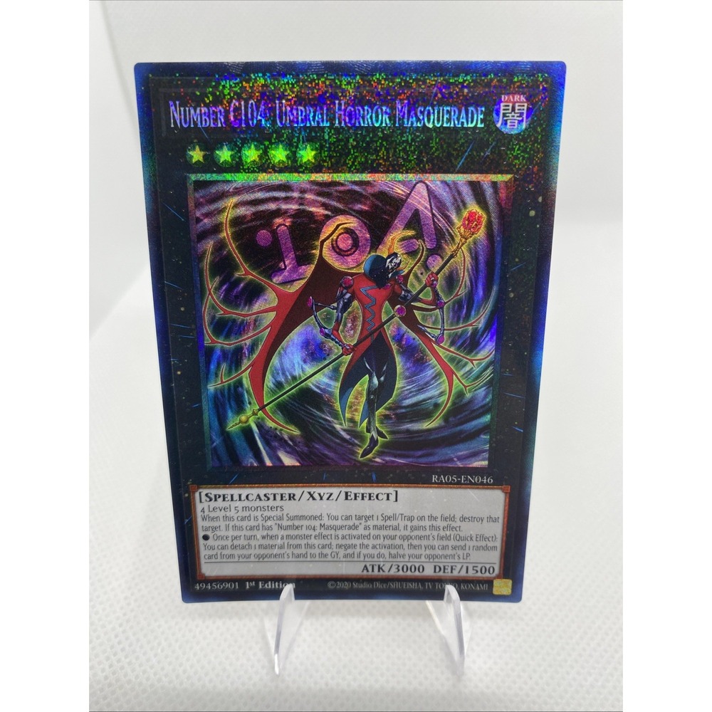 Yugioh! 1x Number C104: Umbral Horror Masquerade RA05-EN046 Starlight Rare NM